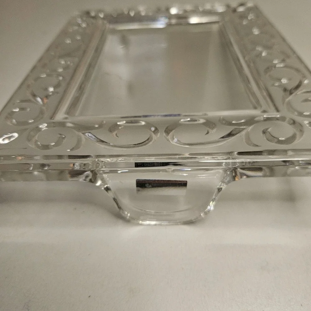 Marquis by Waterford Crystal Picture Frame Etched‎ Scroll Made in Germany 5x7